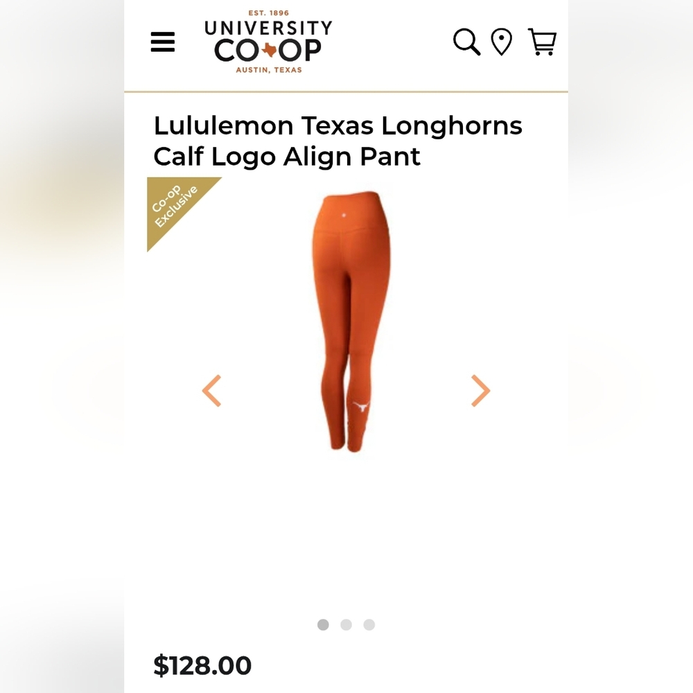Texas Longhorn Lululemon Legging